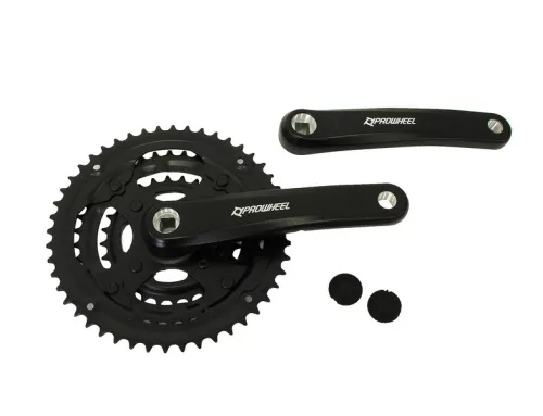 Hajtómű mtb alu 28/38/48T 170M | ty-cq01, fekete | láncvédő nélkül