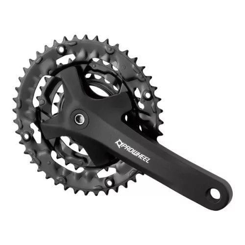Hajtómu mtb alu. 22/32/44T 170 | prowheel mpe-401 fekete | tengelyhossz 124,5mm