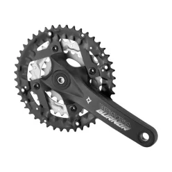   Hajtómu mtb alu. 22/32/44T 175 | prowheel burner-401-n fekete | tengelyhossz 113mm