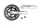 Hajtómű verseny alu 34/50T | 170mm prowheel ae-220, ezüst
