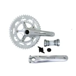   Hajtómű verseny alu 34/50T | 172,5mm ounce-520C-tt-n, ezüst, | integrált bb szettel, hi-polish crank