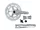 Hajtómű verseny alu 34/50T | 172,5mm ounce-520C-tt-n, ezüst, | integrált bb szettel, hi-polish crank