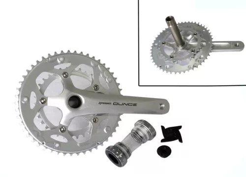 Hajtómű verseny alu 34/50T | 172,5 mm ounce-520C-tt-n ezüst | integrált középtengely tartozék