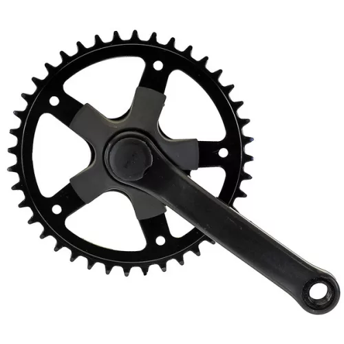 Hajtómű gyerek acél 3/32x40t fekete 152mm 18-24-es kerékpárra