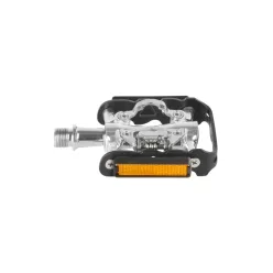 Pedál 9/16" spd/mtb alu cr-mo tgly fekete m-wave