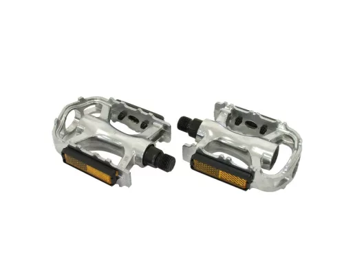 Pedál 9/16 aluminium ezüst | prizmával