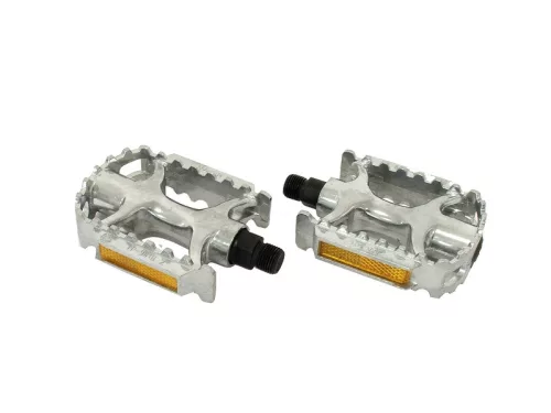 Pedál 9/16 aluminium ezüst | prizmával