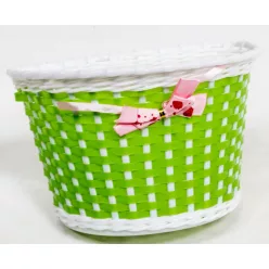Első gyermek kosár műanyag 22X15X15  - Masnis zöld