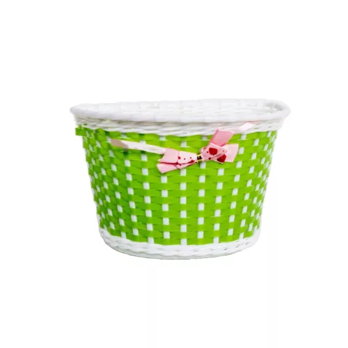 Első gyermek kosár műanyag 22X15X15  - Masnis zöld