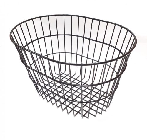 Hátsó kosár - ovális - magasitott - fekete