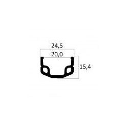 Beretta felni 28-1-1-2 - alu - WS-25 - natur - 36 lyukas