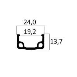 Beretta felni 26X1 3-8 - alu