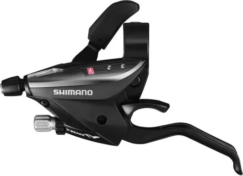 Váltókar 3 seb fék bal stef652 | Shimano, fekete