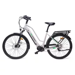   Kerékpár elektromos MS Energy C100 női 8 sp 27,5" - 19"-os vázzal - fehér