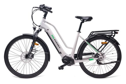 Kerékpár elektromos MS Energy C100 női 8 sp 27,5" - 19"-os vázzal - fehér