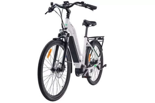 Kerékpár elektromos MS Energy C100 női 8 sp 27,5" - 19"-os vázzal - fehér