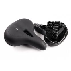 BIKE+ nyereg női comfort elasztomeres fekete