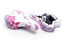   Selle MonteGrappa nyereg "OK-GO" gyerek fehér/rózsaszín 24" -os bicajokra