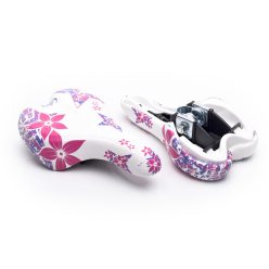   Selle MonteGrappa nyereg "OK-GO" gyerek fehér/rózsaszín - 20" -os bicajokra
