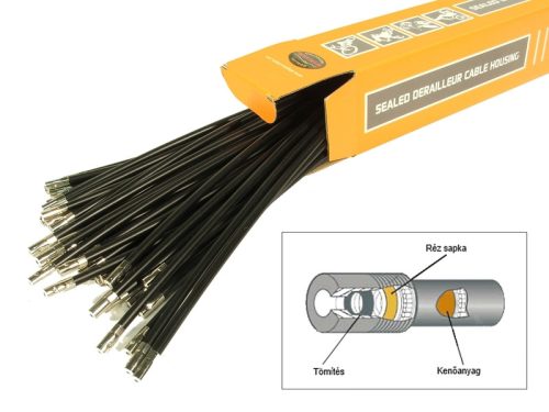Bowdenház sp tömített 5x300mm | 50 db fék fekete | alligator ly-16830001