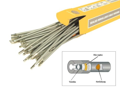 Bowdenház sp tömített 5x300mm | 50 db fék szürke | alligator ly-16830014