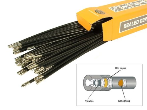 Bowdenház sp tömített 5x600mm | 50 db fék fekete | alligator ly-16860001