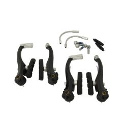   Fékkonzol v-fék alu fekete | e-bike artek t210dg | erősített fékpofával