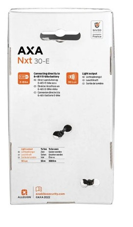 LÁMPA ELSŐ DINAMÓS AXA NXT30 E-BIKE 6-48V
