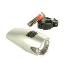 Lámpa első elemes 1 led 0,5W | elemmel ezüst