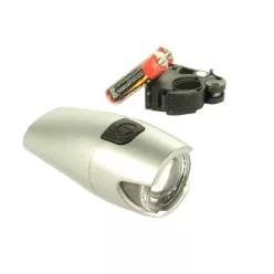 Lámpa első elemes 1 led 0,5W | elemmel ezüst