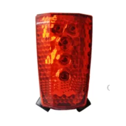 Villogó hátsó 5 led + laser | oldalvilágítás