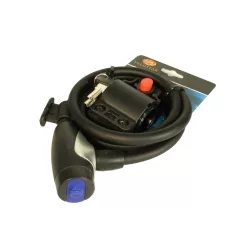   Zár spirál 10x1500mm 547-1e átlátszó matt fekete tartóval