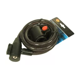 Zár spirál biztonsági 12x1500 tartóval ty526 füst