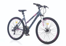   Corelli Lifestyle 2.0 alumínium női crosstrekking kerékpár 18" Grafit-Rózsaszín