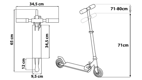Disney roller - Minnie egér - türkiz - rózsaszín