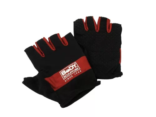 Kesztyű bw87 fek/piros m | fitness fekete/piros m