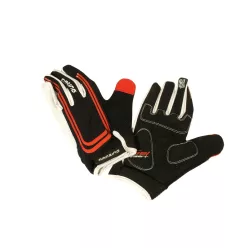 Kesztyű fekete/piros-fehér | hosszú amazing M
