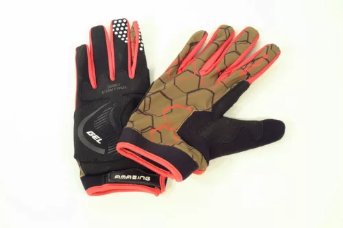 Kesztyű oliva/pink | hosszú amazing L