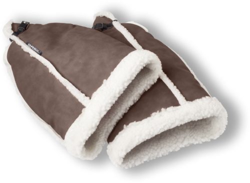 Kézmelegítő egyujjas barna/ | fehér