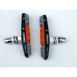   Ashima Fékpofa V-fékhez cserélhető betétes szürke-narancs 72mm