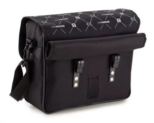 Táska egy oldali vállpánttal fekete,mérete: 29x10x25 cm