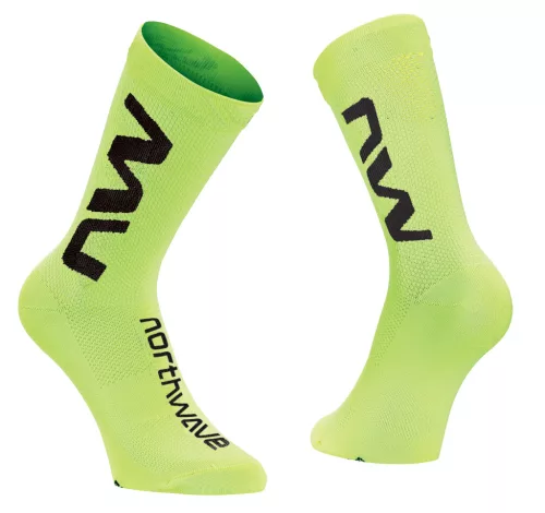 Zokni-NORTHWAVE-EXTREME-AIR-M-FLUO-SaRGA-FEKETE
