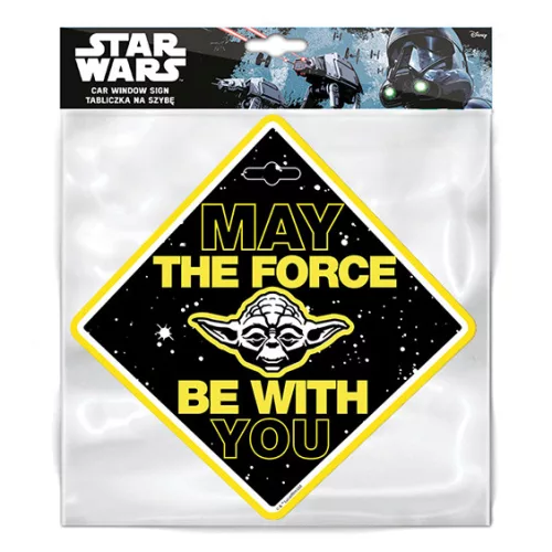 Gépjárműbe "BABA A FEDÉLZETEN!" tábla STAR WARS YODA