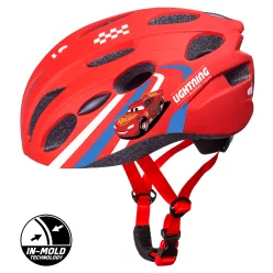   Disney gyerek sisak - Verdás - In Mold - sport - piros - M (52-56cm)