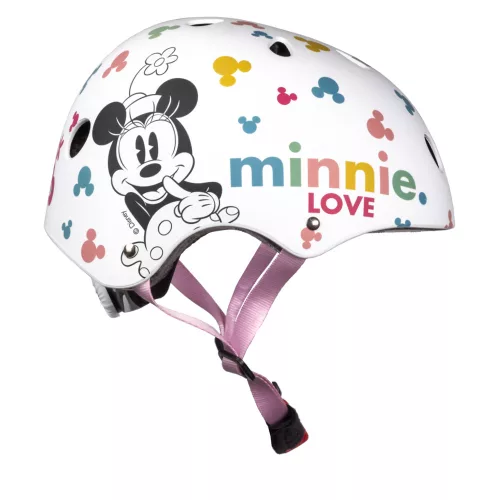 Disney Sport gyerek sisak - Minnie egér - fehér-színes mintás
