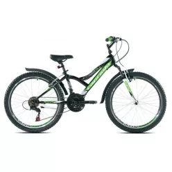Capriolo-Diavolo-400-City-FS-24-gyerek-kerekpar-Fekete-Zold