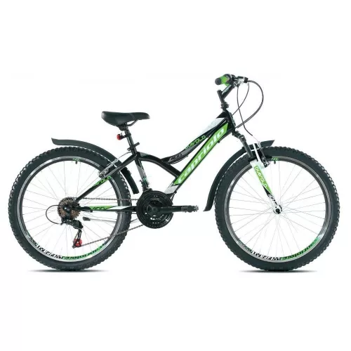 Capriolo-Diavolo-400-City-FS-24-gyerek-kerekpar-Fekete-Zold