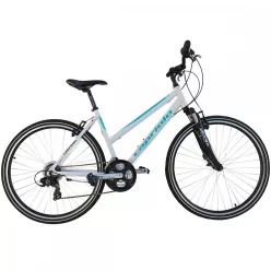   Capriolo X-Rider alumínium női crosstrekking kerékpár 48cm Fehér-Menta V-fékes
