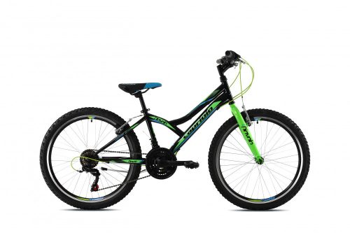 Capriolo Diavolo 200 20" gyerek kerékpár Fekete-Zöld-Kék
