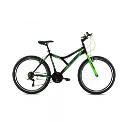   Capriolo Diavolo 600 26" férfi MTB kerékpár - Fekete-Zöld-Kék - 17"-os vázzal